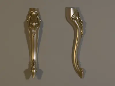leg High quality 3d models for processing on a cnc machine 3D model 3