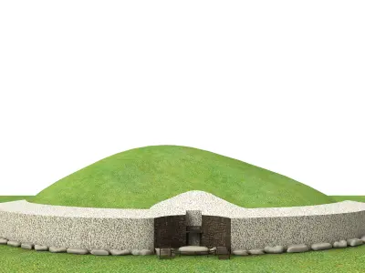 Newgrange ancient irish mound 3D model