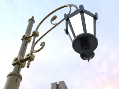 Street Lamp  Low-poly 3D model