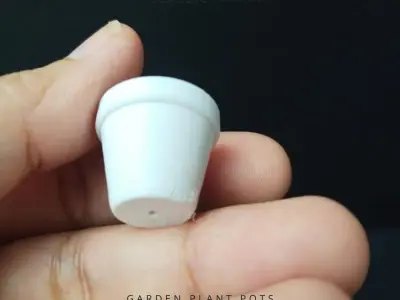 GARDEN PLANT POTS MINIATURE FOR DOLLHOUSE 3D print model