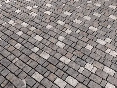 Paving stone old 3D model