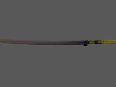 Sci-Fi Glowing Hot Katana Low-poly 3D model