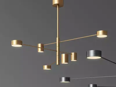 Modern Pendant Lighting Chandelier Counterpoint 3D model