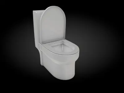 TOILET Low-poly 3D model