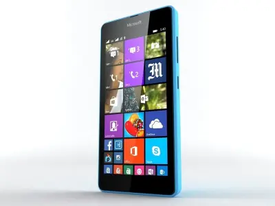  Microsoft Lumia 540 Blue 3D model