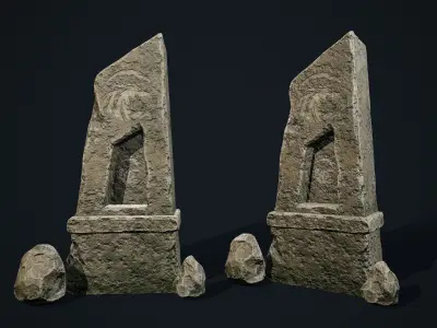 Obelisk 3D Environment Model  Low-poly 3D model