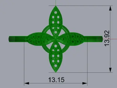 005 Gold ring for woman 3D print model