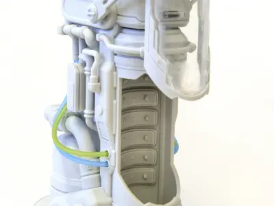 MECS70-B Stasis Pod 3D print model