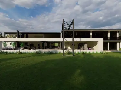 Casa Scene-villa-modern house 3D model 83