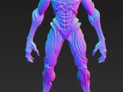 Inferno Alien Warrior 3D print model