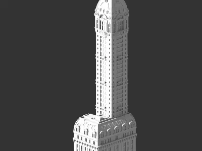 Singer Building 3D print model