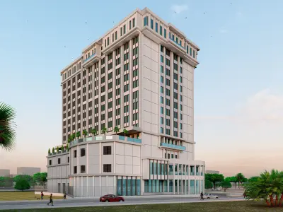 Hotel Project Low-poly 3D model