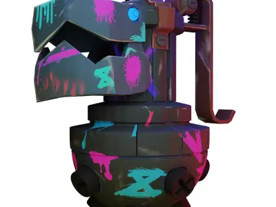 JInx Bomb  Low-poly 3D model