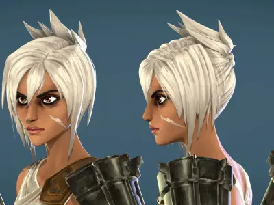 Riven Arcane style Low-poly 3D model