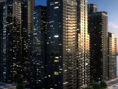 City Block Type B25 3D model