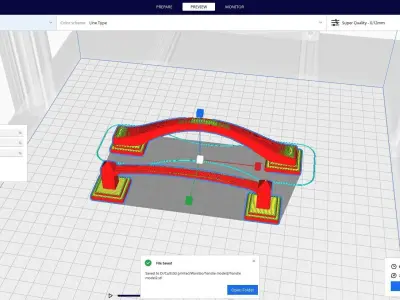 handle door 2 3D print model purchase