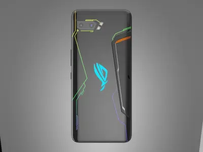  The eye of the loser ASUS ROG Phone 2-C4D modeling rendering 3D model