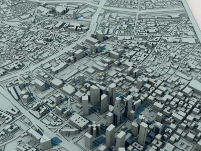 Los Angeles California United States 3D print model