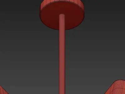 Jacques Six Arm Chandelier 3D model