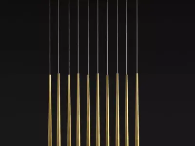 Aquitaine Linear Chandelier Restorationhardware 3D model