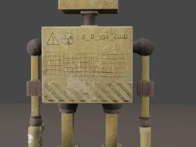 Robot Low-poly 3D model