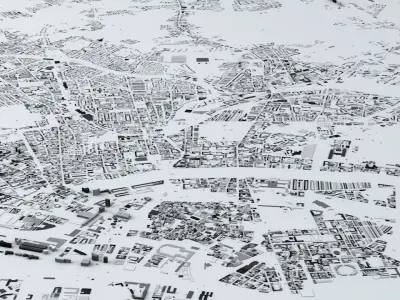 Copenhagen Streets and Buildings 3D model