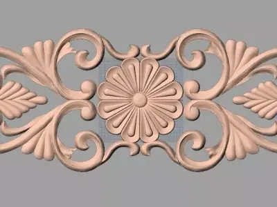 Woodworking CNC Router 3D Relief STL models used for artcam E406 3D model