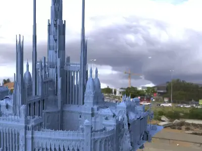 City fantasy architecture 4 3D  3D model