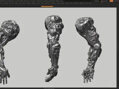 robot hand a03 3d print model 3D print model