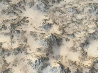 Landscape 137 Low-poly 3D model