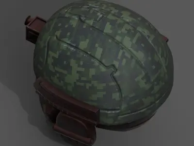 Helmet scifi military combat 3d futuristic technology  Low-poly 3D model