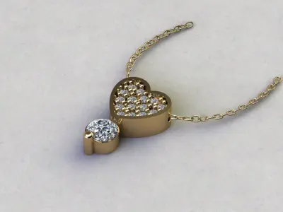 Collection Heart 8 Pendant 3D print model