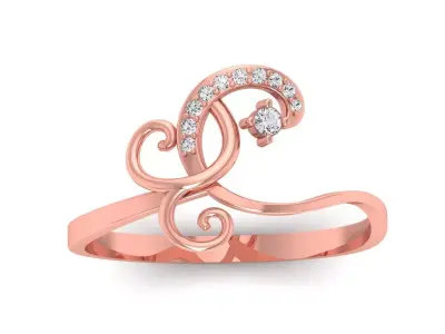 Solitaire Wedding Engagement Women Rings Fashion Ring 3D print model