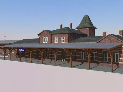 Bahnhof Putbus Putbus Railstation 3D model