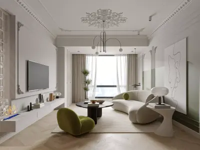 apartment interior scenes     3D model 23