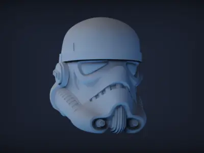 ORIGINAL STAR WARS STORMTROOPER HELMET MODEL 3D model