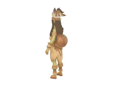 Mystical Tribal Goblin Shaman 3D Model World 3D model