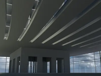 Skyscraper 9 high rise building 3D model