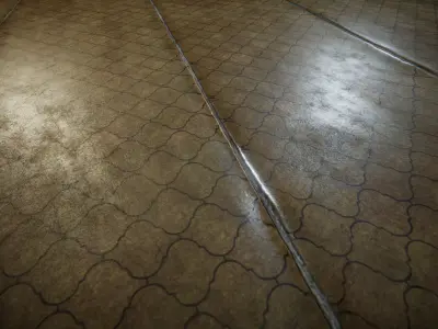 Old Floor Linoleum Texture