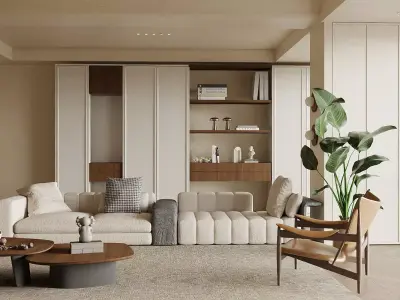 Living room 3D model 133
