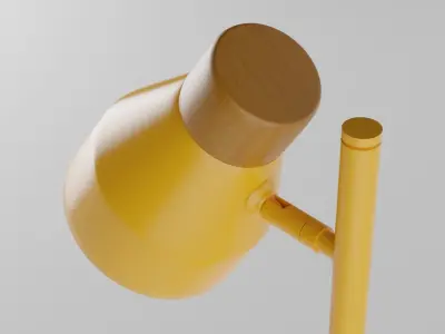 Albert Table Light 3D model in three colours 3D model