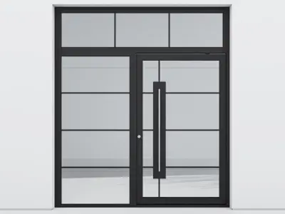 Aluminium door 222 3D model