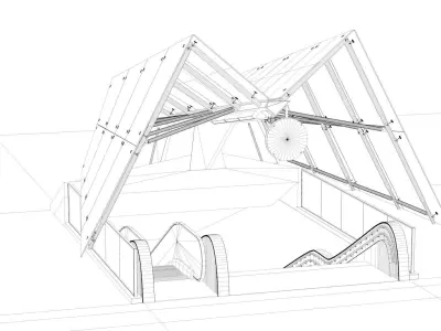 Subway Entarnce 3D model