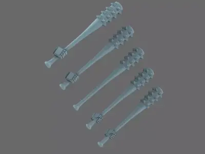 Space Knights Basher Bat 3D print model