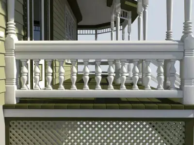 Baluster column 3D model