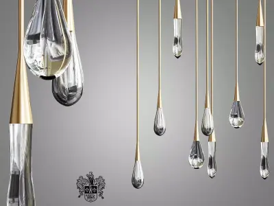Chandelier The Pour par Design Haus Liberty 3D model