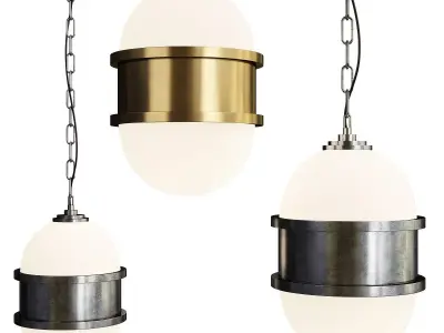 Broomley Pendant Light Low-poly 3D model