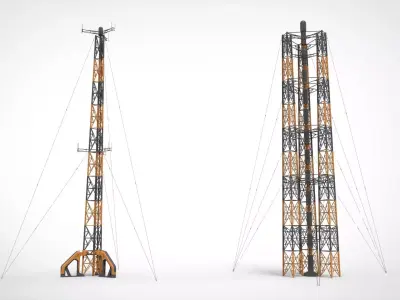 sci fi Mast 5 3D model