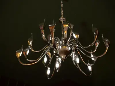 Chandelier Lightstar Cigno Collo 3D model