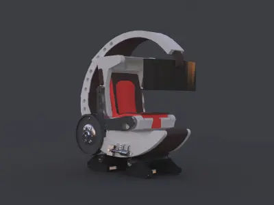 Equipment Egg Cinema Chair Virtuix Omni AR Virtual Reality game 3D model